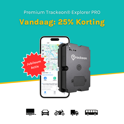 Premium Trackeon® Explorer PRO 4G GPS-Tracker zonder abonnement (Gratis lifetime tracking)