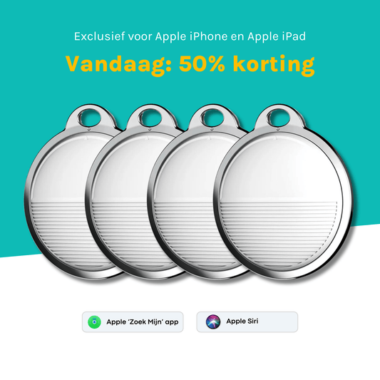 Premium SmartTag. Hét alternatief voor de AirTag (4-Pack).