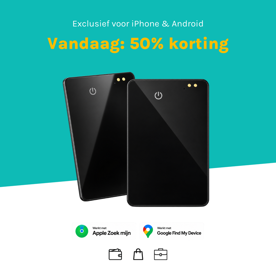 Premium Portemonnee Tracker. Hét alternatief voor een AirTag.